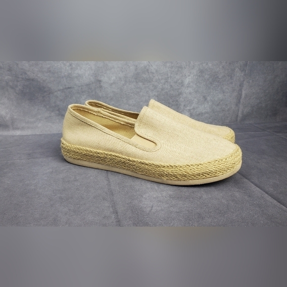 Esprit Nadine espadrille flat slip on Natural Tan‎ Women's shoes size 8.5 - Picture 2 of 9